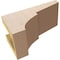Ekena Millwork 4"W x 8"D x 4"H Wide Monterey Rough Cedar Woodgrain TimberThane Corbel, Primed Tan CORUR04X08X04MONRCPR - alternate 6